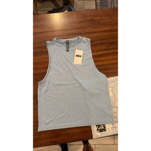 LSKD AeroFLX+ Seamless Muscle Tank Elemental Blue Ice Blue MATK00453 Mens XL NEW